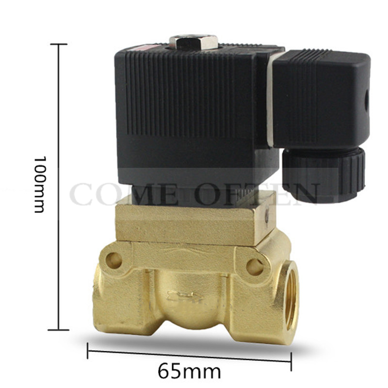 50Bar Hochdruck Hohe Temperatur Magnetventil 1/4 3/8 1/2 BSP 24VDC AC220V Öffnung 13mm NC 5404-04 Pilot Durcheinander ventil 52310