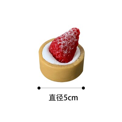Simulierte obst schüssel Obst Kuchen modell Anzeige Simulation kuchen Nachtisch Erdbeere torte kuchen Backen Einkaufen fenster: Dunkelgrau