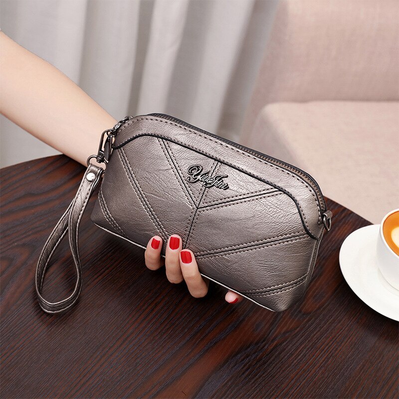 Vrouwen Tas Eenvoudige En Royale Pu Single-Schouder Cross-Body Bag Veelzijdige Boekentassen: 2 b gun color