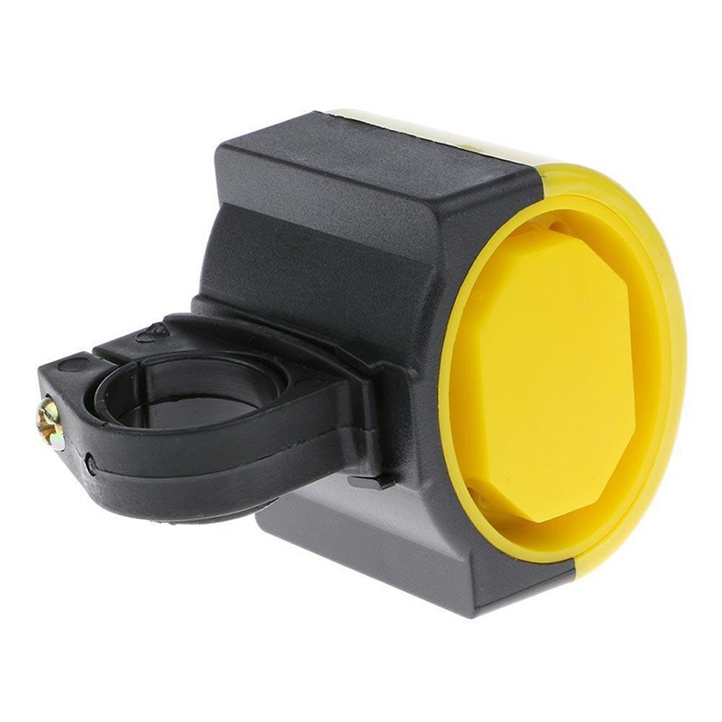 Mtb racefiets fiets elektronische bel luide claxon fietstoeter sirene houder: Geel