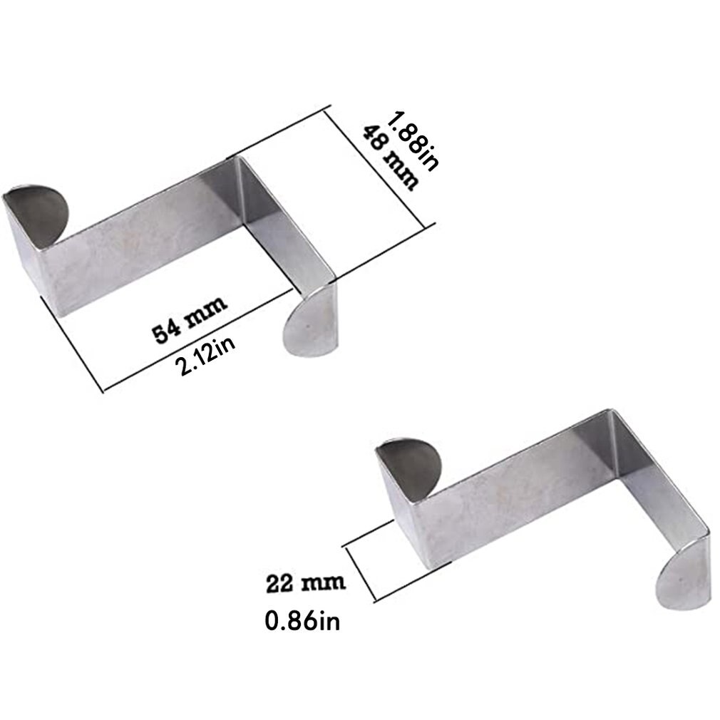 4Pcs Rvs Materiaal Z-Vormige Haak Deur Achter Kastdeur Dual-Purpose Haak Praktische Creatieve haak