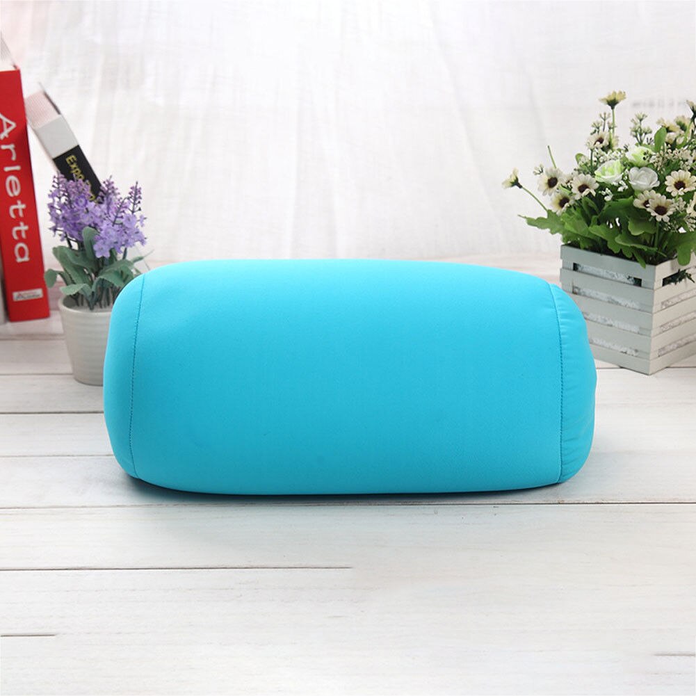 Oreiller de voyage unisexe, coussin de dos à Micro billes, coussin solide, coussin de voyage, maison, lit, cou de sommeil: BLEU CIEL