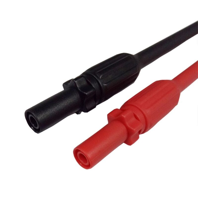 2 Kit de plomb d'essai automobile crochet de sonde de puissance 4mm outil banane fil de perforation multimètre bâton d'essai
