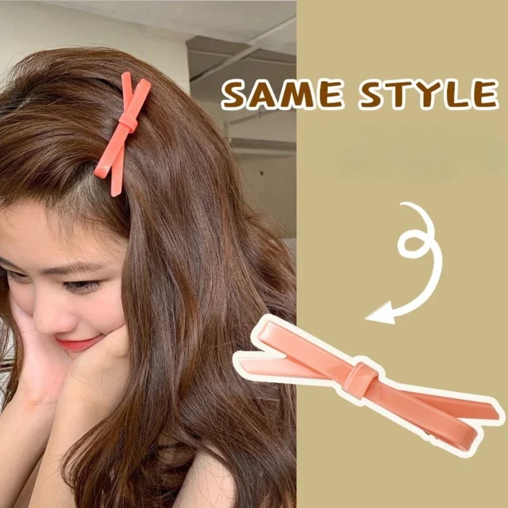 Koreanische Haarnadel Kopfschmuck Clip Seite Mädchen Wort Clip weibliche Online-Influencer Bogen zurück Kopf Pony oben Clip Kopfschmuck Haarnadeln