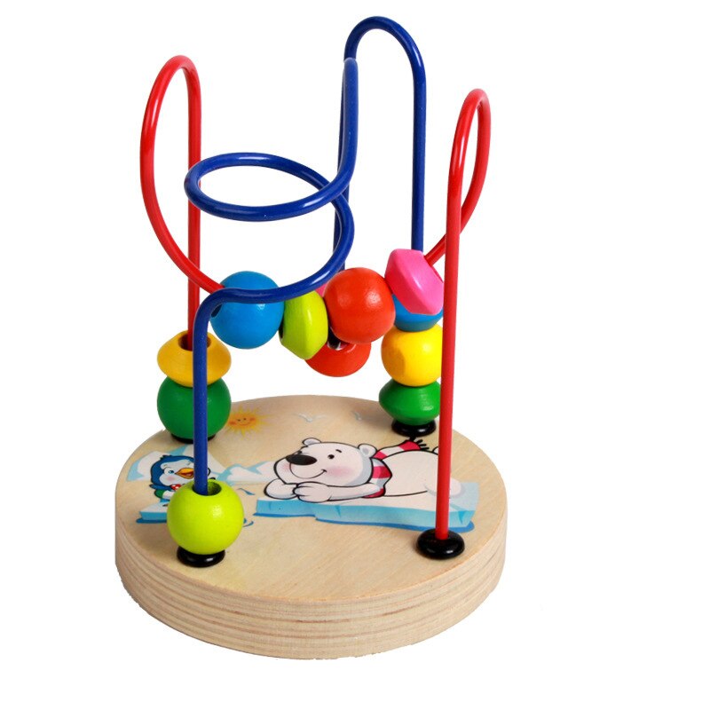 Mini Mathematik Spielzeug Matze Achterbahn Zählen Kreise Korn Draht Früer Pädagogische Karikatur Tiere Holz Spielzeug Für Chilrden Kind Baby: A