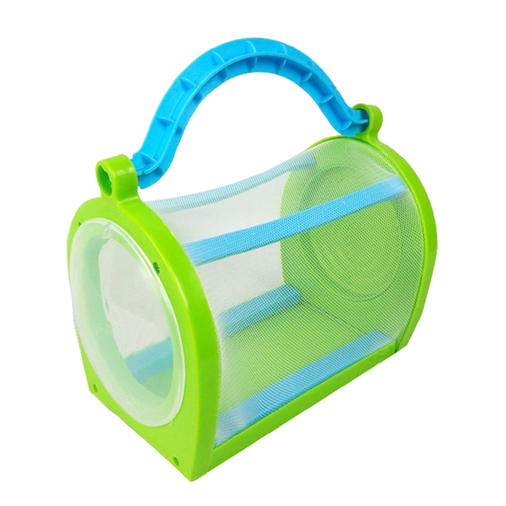 Cage à insectes Portable 1 pièce | Filet d'observation, maison pour libellule papillon Cricket, petit Animal de jardin, fournitures pour animaux domestiques: Vert clair