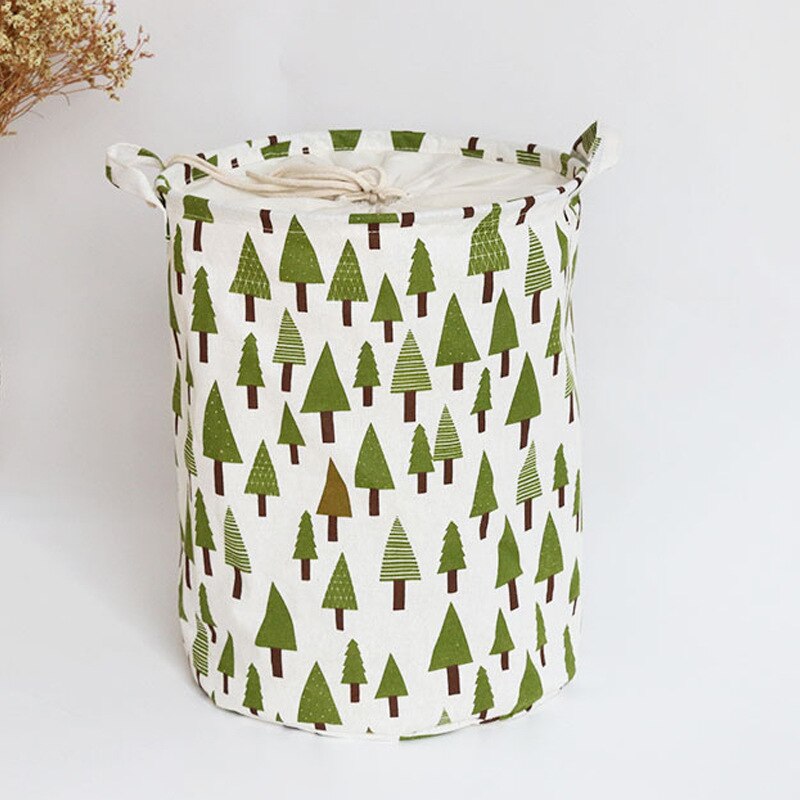 Waterproof Fabric Laundry Hamper Collapsible, Thickened Canvas Dirty Clothes Hampers for Bedroom, Kids Room Storage: H