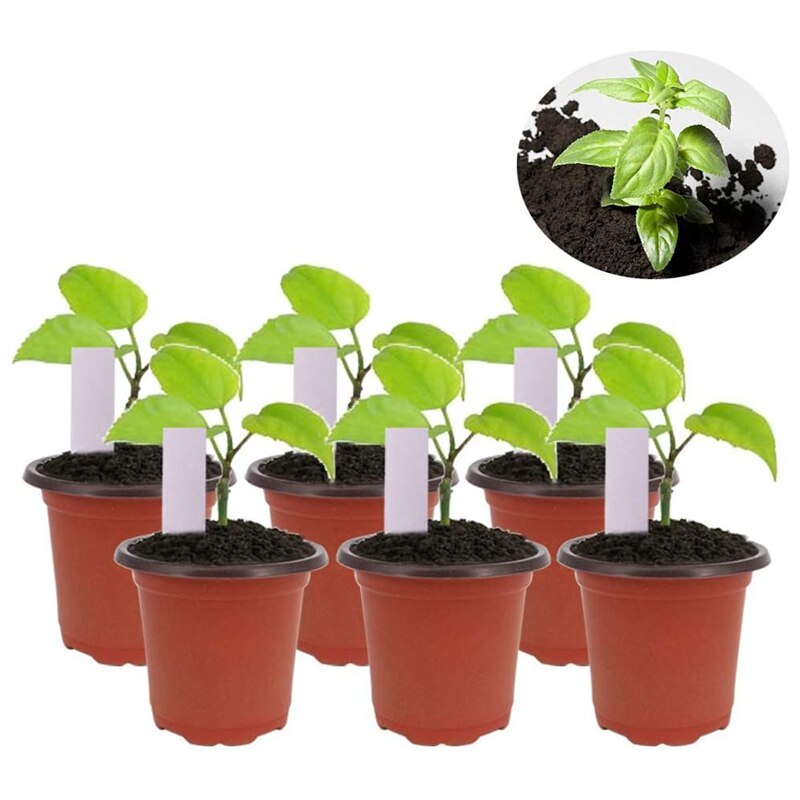 150Pcs 4.72 Inch Plastic Flower Seedlings Nursery Supplies Planter Pot/Pots Containers Seed Starting Pots Planting Pots