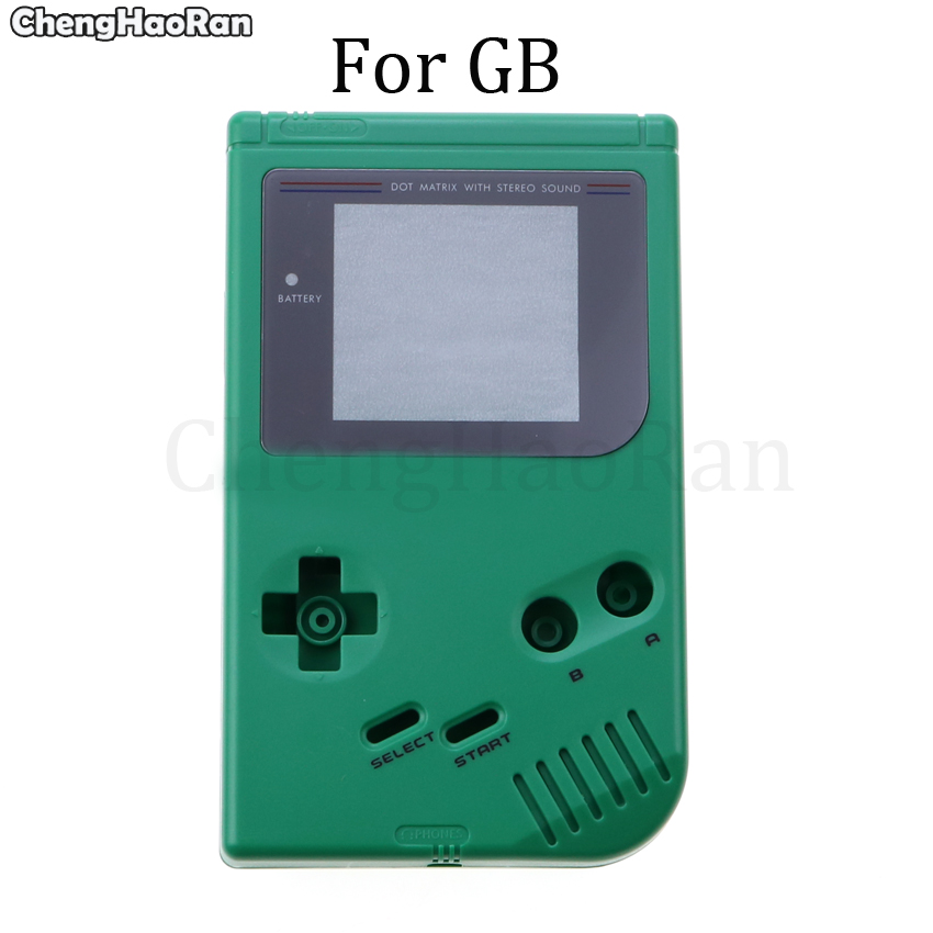 Chenghaoran replacement case for game boy classic games, plastic shell cover for nintendo gb console, housing for gb case with button