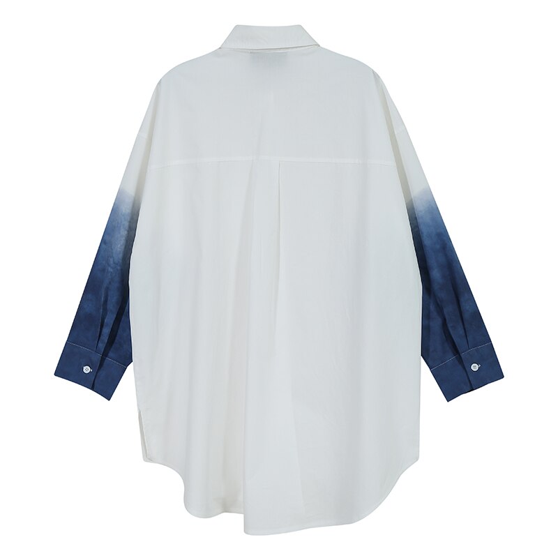 Vrouw Big Size Casual Streetwear Style Lange Mouw Herfst Witte Blouse Vrouwelijke Stijlvolle Shirt Chemise Femme Blusas 6628