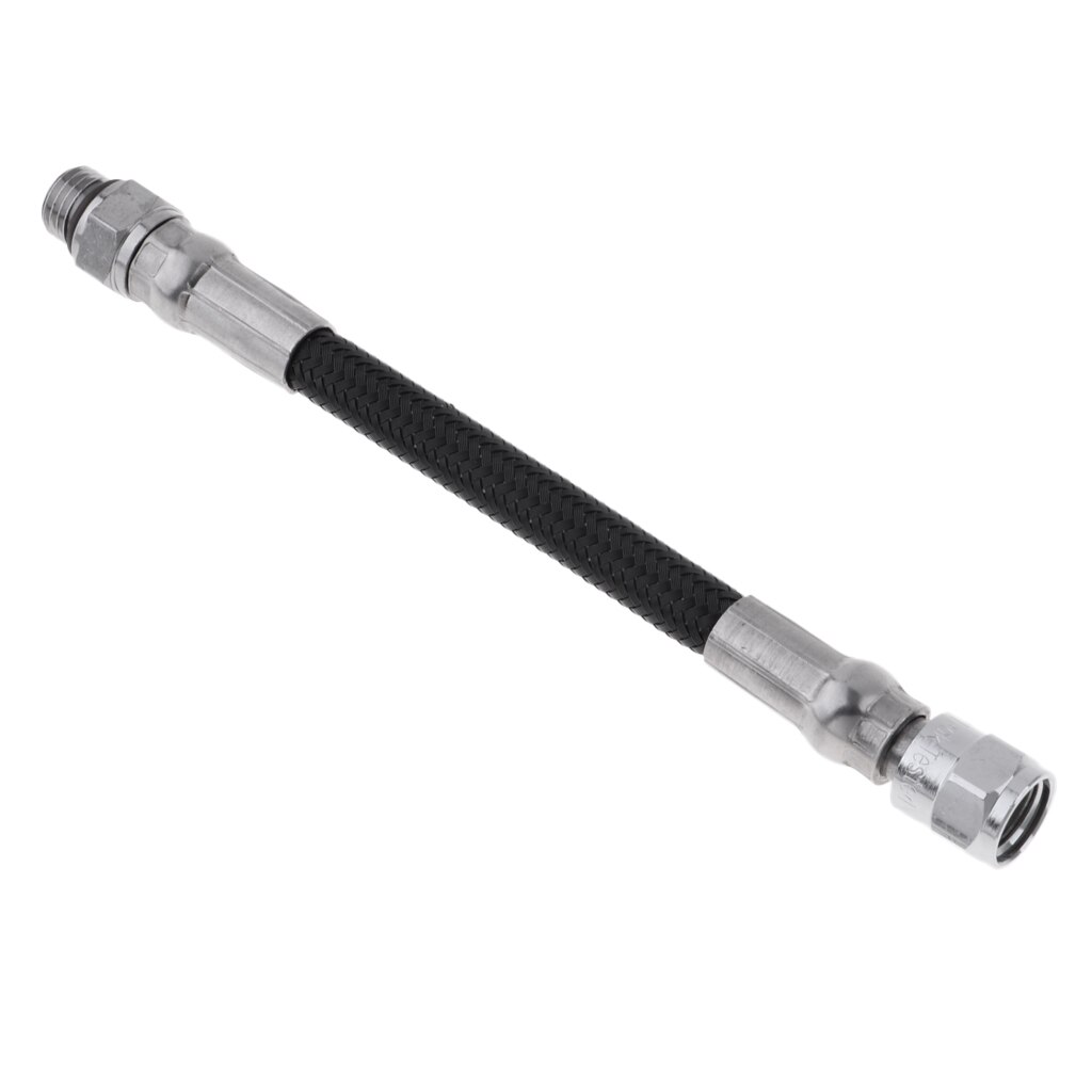 Manguera de alta presión HP de buceo negro Premium para manómetro, SPG, 1ª etapa: 15cm 