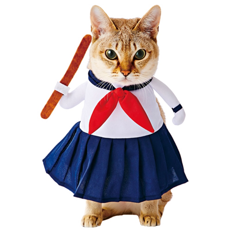 Ropa Para gato, uniforme de escuela secundaria japonés inspirado en gato, disfraz para gato