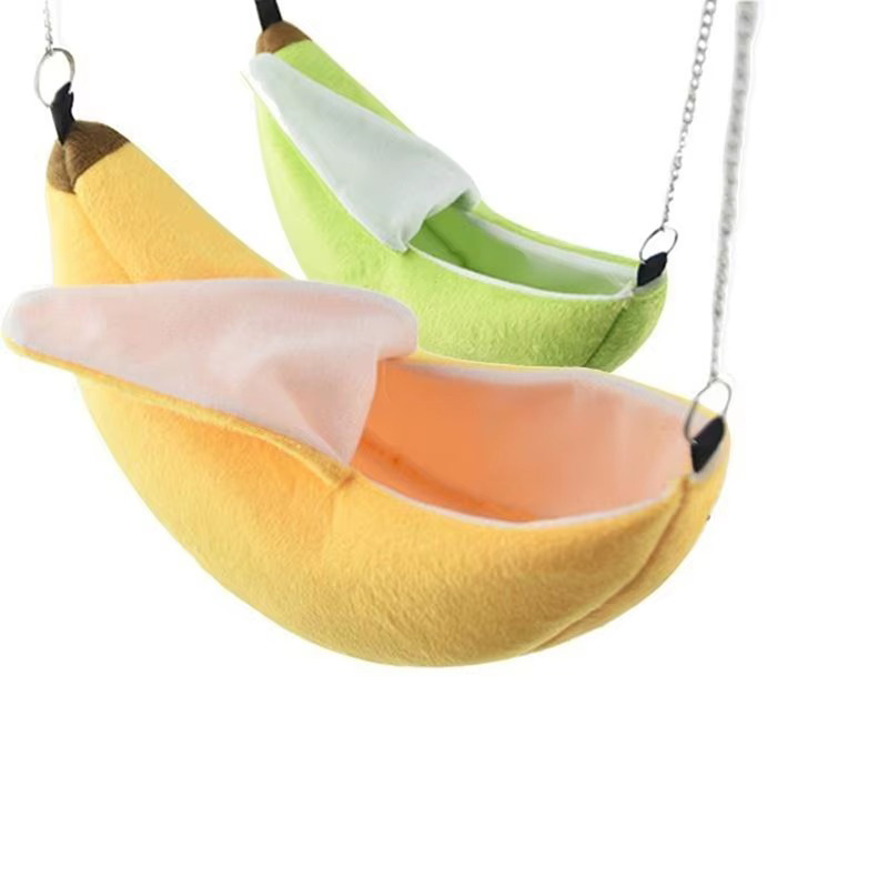 Hamster hamac hiver coton nid banane hamster hamac petit animal hamac animal de compagnie nid de couchage fournitures de couchage Cage nes: Violet