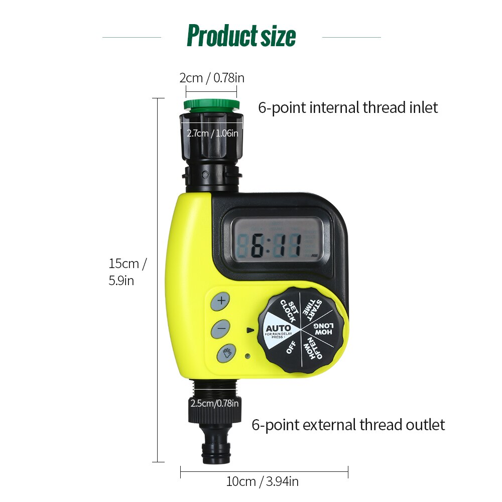 Automatische Wasser Timer Outdoor Garten Bewässerung Controller Outlet Programmierbare Schlauch Wasserhahn Timer Garten Automatische Bewässerung