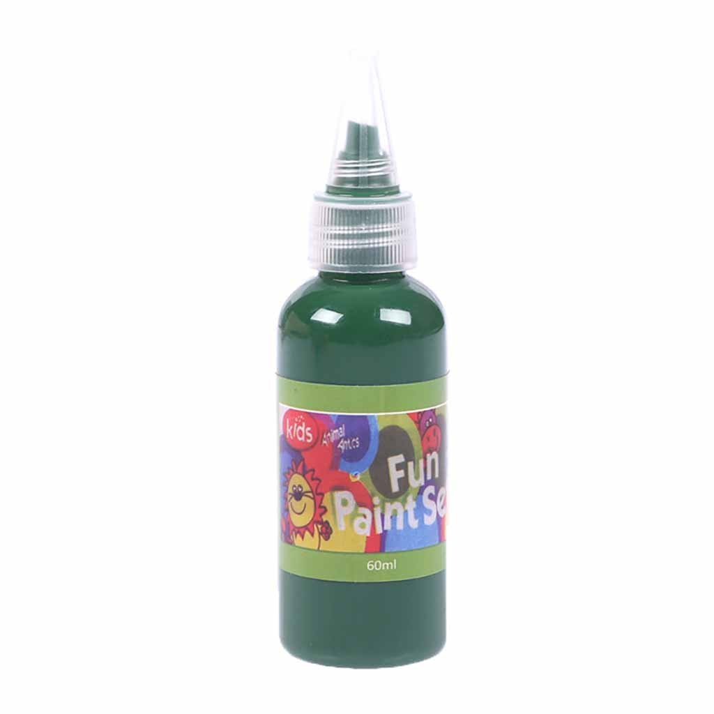 60 Ml Wasbare Kinderen Verf Acryl Verf Slang Diy Muur Schilderen Art Verf Handgeschilderde Kleurrijke Textiel Verf Fel @ 25: Army Green
