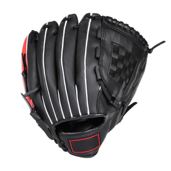 Guanti da Baseball per giovani guanti da Baseball in pelle PU guanti da Baseball durevoli accessori da Baseball da 1/11/11 pollici: Black / 11.5 inches