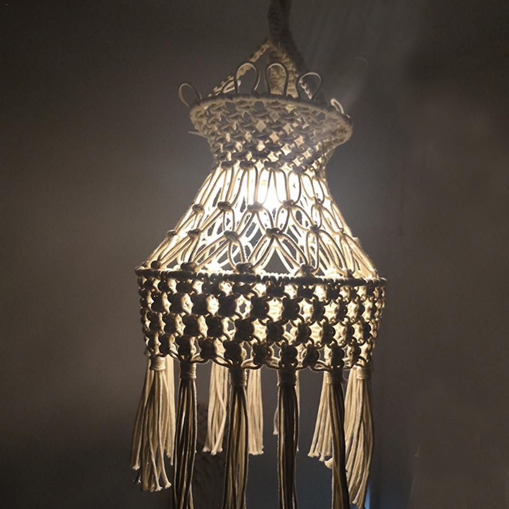 Creatieve Hand-gebreide Lampenkap Marokkaanse Stijl Opknoping Lamp Decoratie voor Woonkamer Slaapkamer Bruiloft