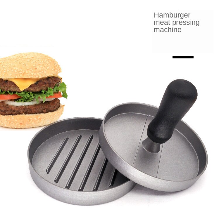 Hamburg tryk kød aluminiumslegering non-stick belægning burger tryk kød tilstand manuelt tryk kødfyldte værktøjer