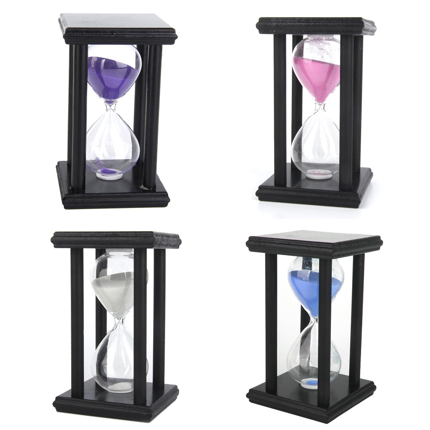 Timglas timglas timglas timglas dekorerad (vit , 30 min)