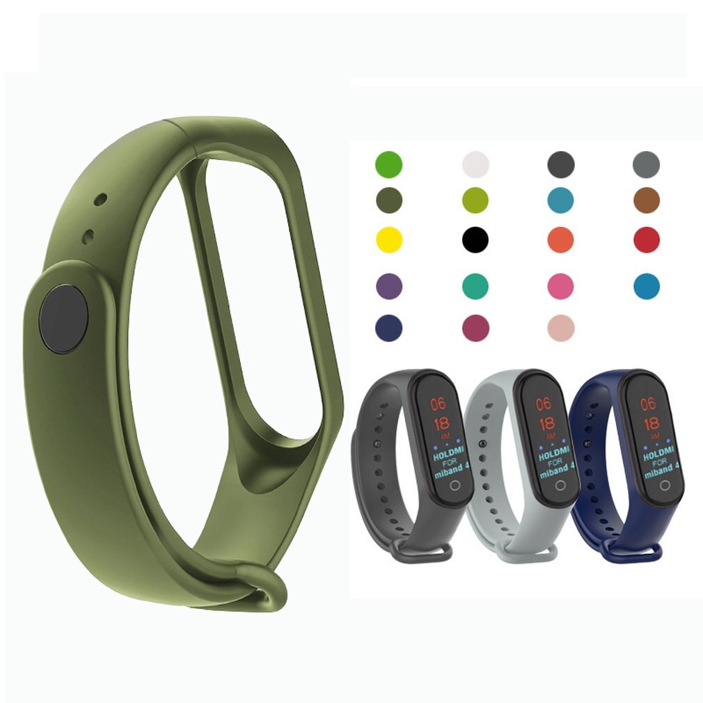 Correa de silicona deportiva para Xiaomi Mi Band 3/4, repuesto para pulsera deportiva