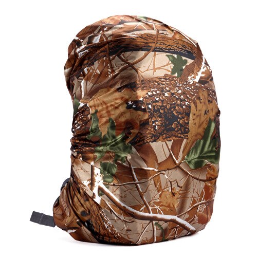 Plecak Anti-theft pokrowiec przeciwdeszczowy Outdoor wspinaczka przenośna wodoodporna obudowa na kemping, wyprawę, rower szkolne zestawy podróżne: tree camouflage / 50-70l