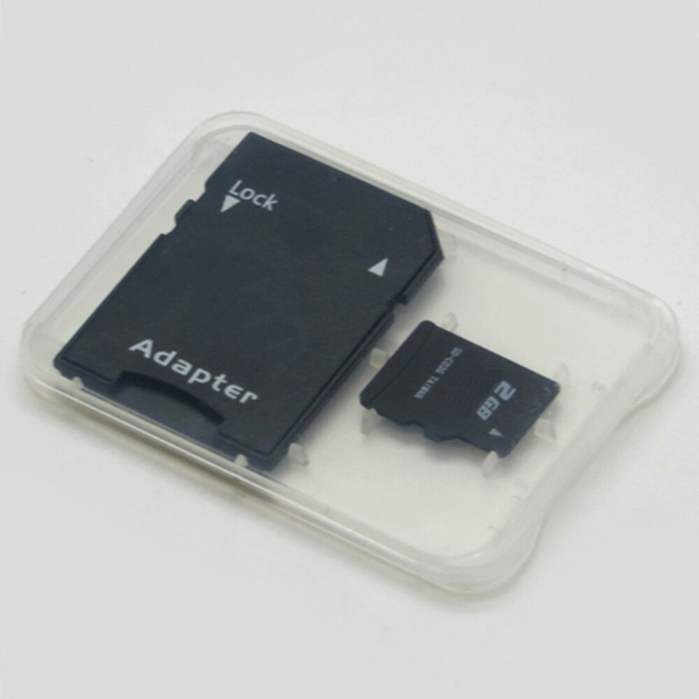 Étui en plastique transparent pour cartes SD/SDHC/TF, boîte de rangement pour cartes mémoire, Standard, 100 pièces/lot