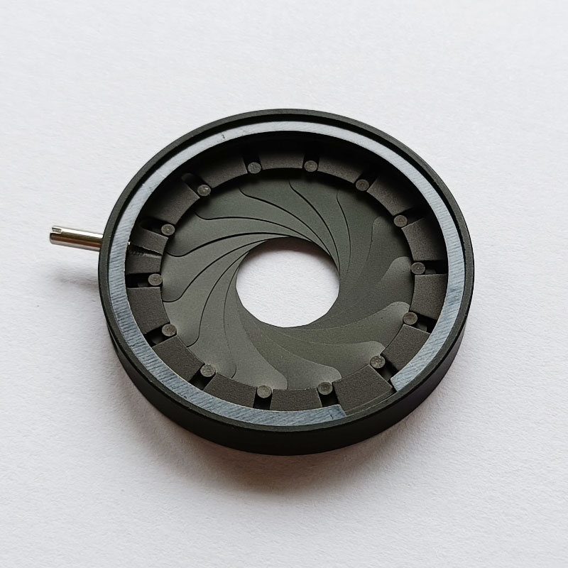 1.5-25mm Mechanical Iris Aperture Diaphragm Microscope Camera Condenser Parts