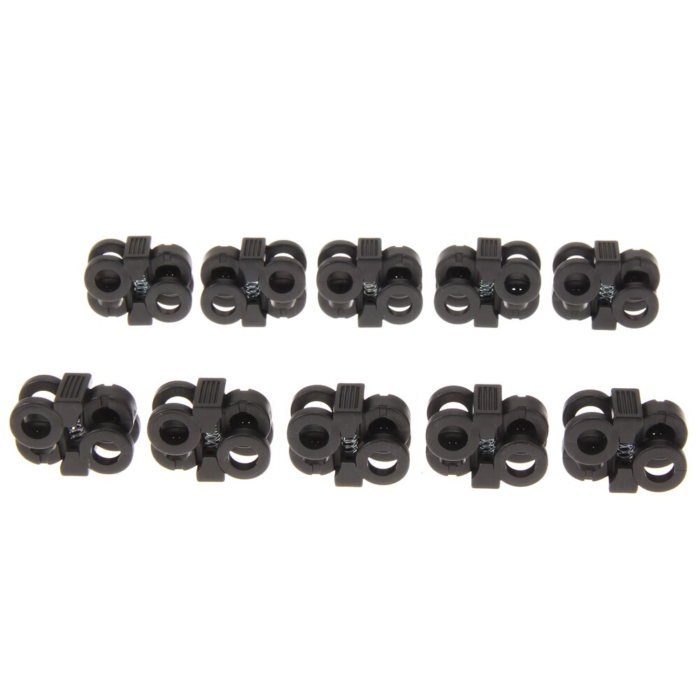 Boucle à lacet à serrage automatique, Gadgets d'extérieur de Camping, cordon antidérapant, verrouillage, bascule à cordon, 4/10 pièces: 10Pcs