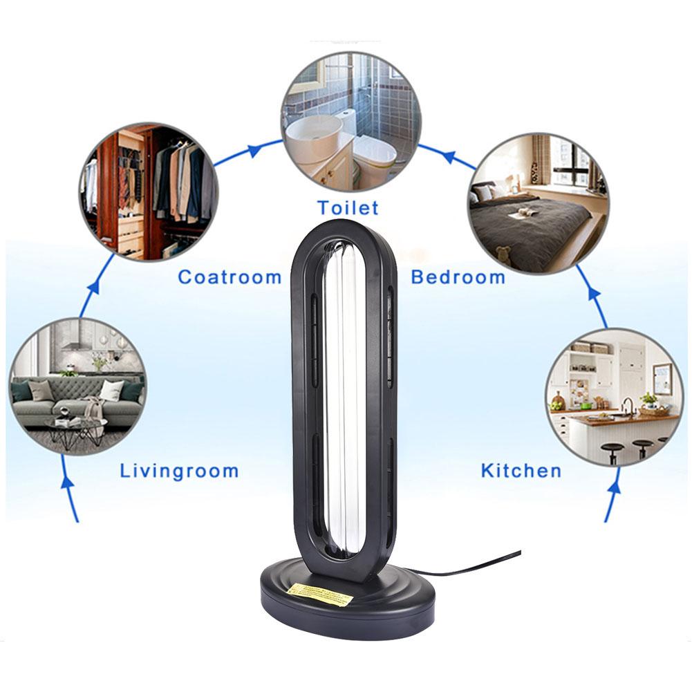 38W Ultraviolet Ozone Light UVC Remote Control Durable Germicidal Lamp Odor Dust Removal For Home Living Room Bedroom