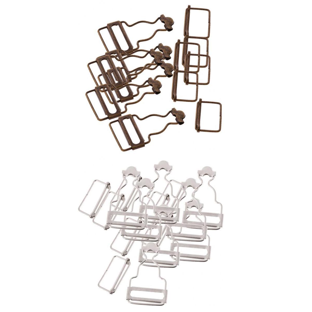 Juego de 12 sujetadores de Peto/hebillas de abrazadera para tirantes de 32/33mm