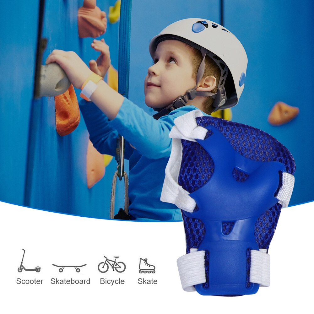 1 sæt  of 6 stk. barn-rulleskøjte beskyttelsesudstyr cykling fortykket sommerfuglbeskytter sportskombinationsbeskyttersæt til barn