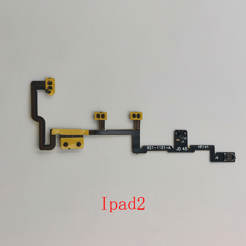 Power Switch Volume Button On/Off Flex Cable For iPad 2 3 4 IPad2 A1395 A1396 A1397 IPAD3 A1416 A1430 IPAD4 A1458 A1460 Mute Key: Gold