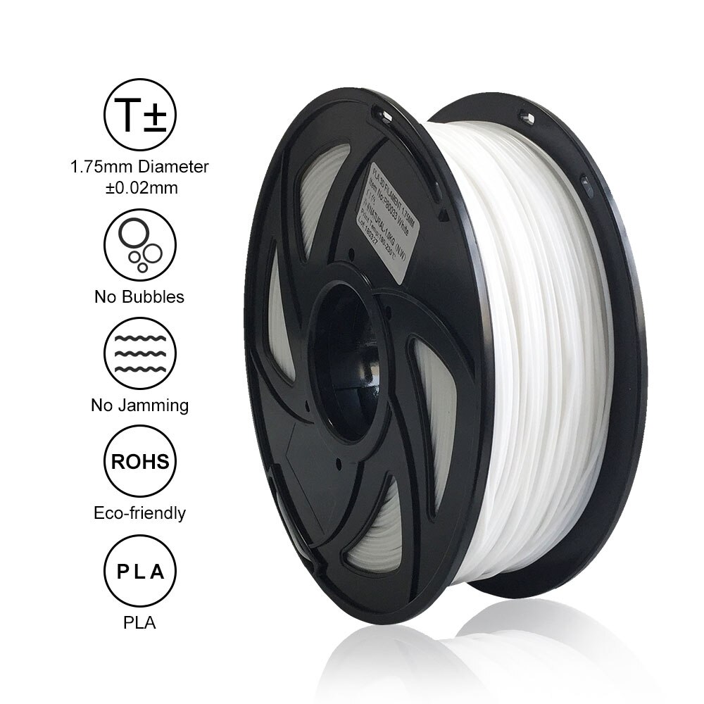 Ru Magazijn 3D Printer Onderdelen 1.75Mm Pla Filament Plastic 1Kg/Roll Wit Geel Rood Kleur In Eu magazijn 3D Afdrukken Materialen