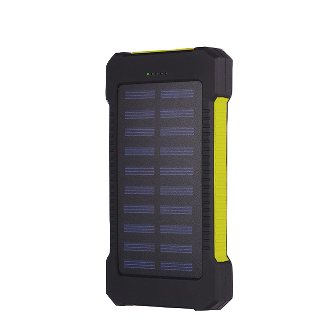 Grote Capaciteit Solar Power Bank 80000Mah Externe Batterij Met Zaklamp Dual Usb Draagbare Outdoor Nood Mobiele Power Bank: yellow