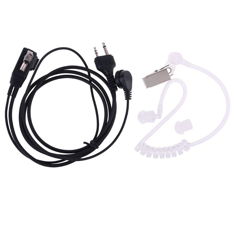 2spillo aria acustico Tubo Auricolare Mic Auricolare PTT per Midland Alan GXT650 LXT80 G6 G6DD