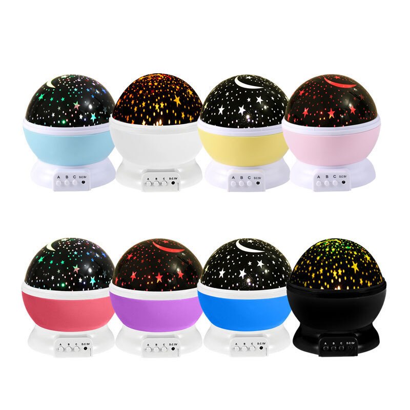 proyector de luz de noche LED cielo estrellado cielo luminoso juguetes luz de noche USB juguetes para niños