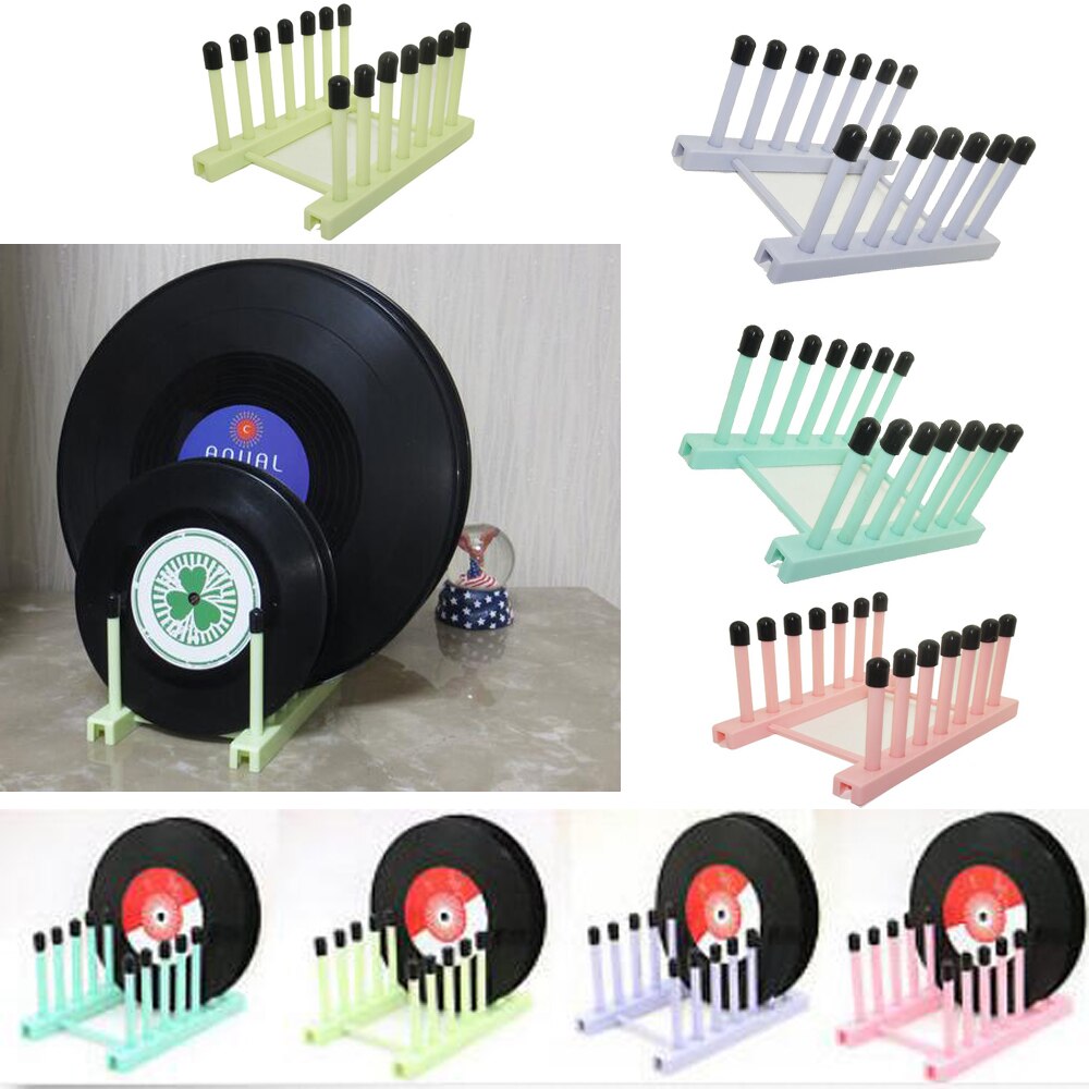 Lp-pladestativ--vinylpladeplade til tørretumblerstativ passer til 12 &quot; og 7 &quot; optage album