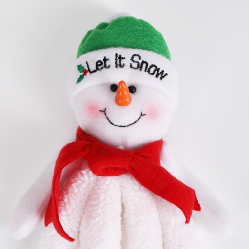 Kerstman Handdoek Keuken Schoonmaken Wassen Handdoeken Met Handige Opknoping Lus Kerstversiering