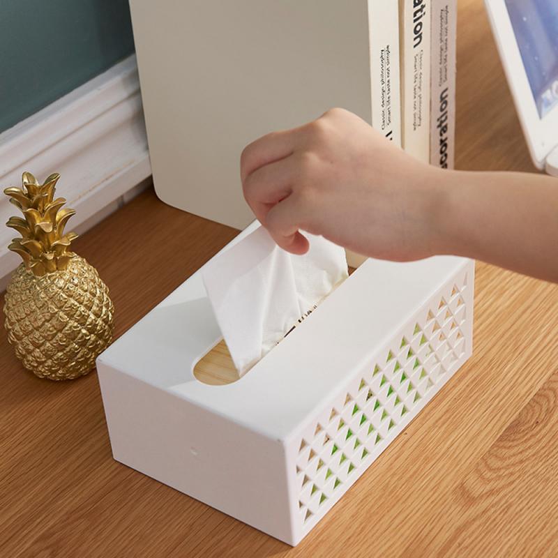 Wandmontage Zelfklevende Tissue Box Servet Houder Plastic Vuilniszak Dispenser Opbergmanden Kicthen Auto Opknoping Organisator