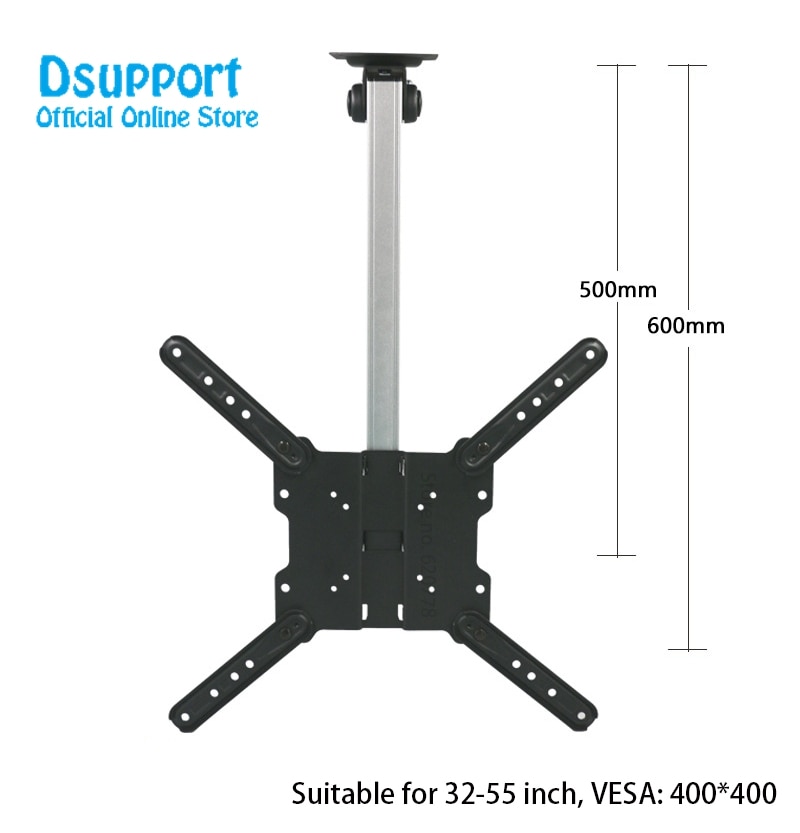 Plafond de voiture pliable 17-55 pouces écran LED LCD support de moniteur TV support de montage mural support de montage armoire support TV