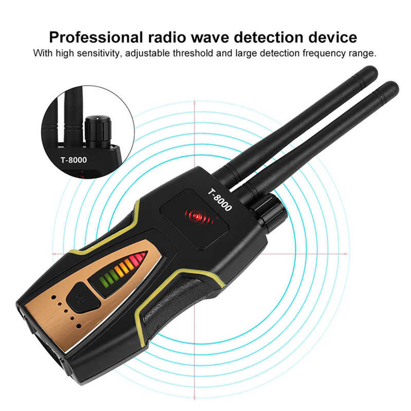 RF Signal Detector GSM Audio Finder GPS Scan Detecting Anti- Bug Strong Camera Signal Finder Detector