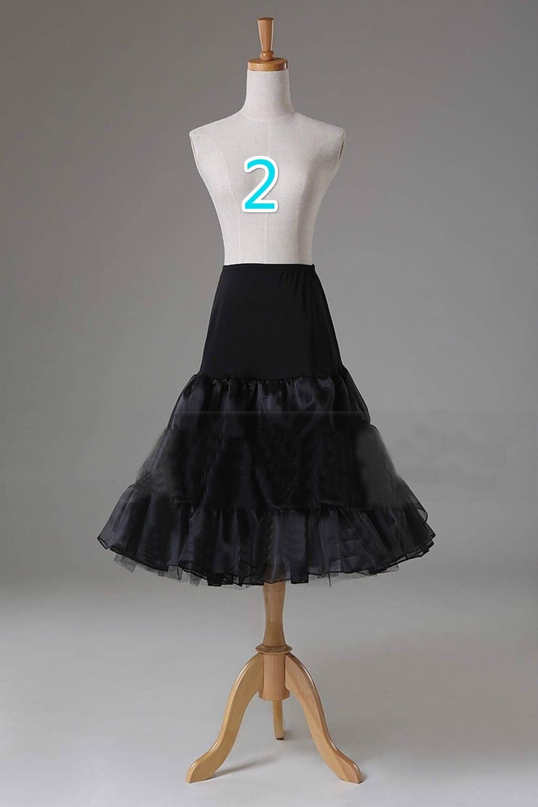 Schwarze Braut Petticoat Krinoline Unterrock Band/Hoopless/Meerjungfrau/Fishtail: 2