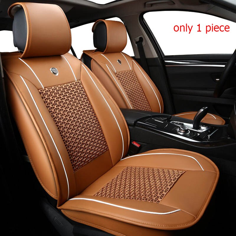 Auto Reizen 1 Pcs Car Seat Cover Voor Changan Alle Modellen CS75 CS35 CX20 CX30 CS15 CS95 CS55 Auto Zetels accessoires Stoelhoezen: brown