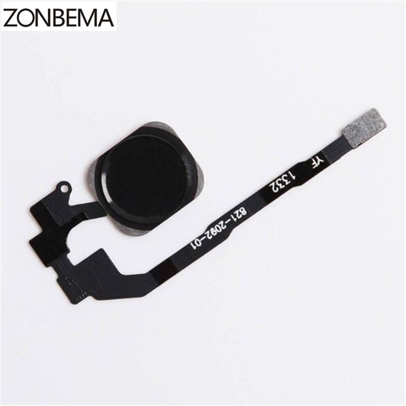 ZONBEMA Home button with Flex Cable Ribbon assembly For iPhone 5S Replacement Part