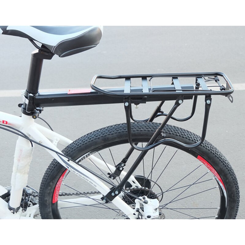 Rear Bike Rack Iron Bicycle Carrier Quick Release Adjustable Easy to Install Durability