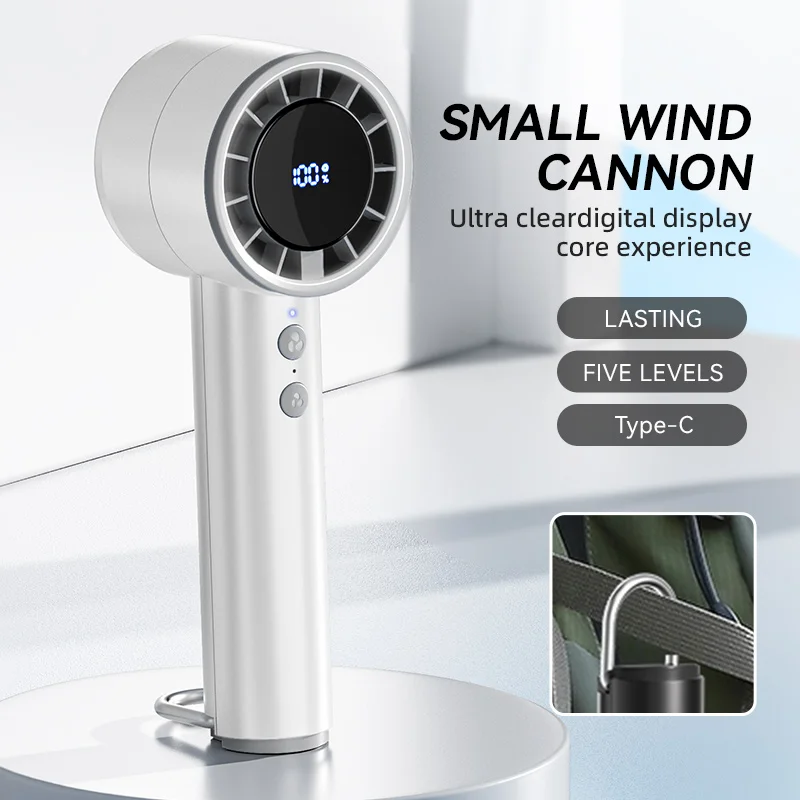 Xiaomi – petit ventilateur portatif de réfrigération, climatiseur Portable silencieux, affichage Led à grande vitesse, ventilateur de chargement Usb à haute puissance éolienne: Marron