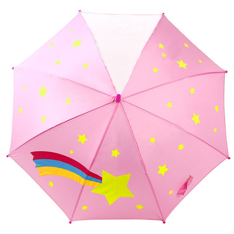 Children Cartoon Umbrella Long Handle Green Cute Umbrella Kids Parasol Garden Knuckle Brass Guarda Chuva Unbrella Cancan 50KO098: Umbrella 2