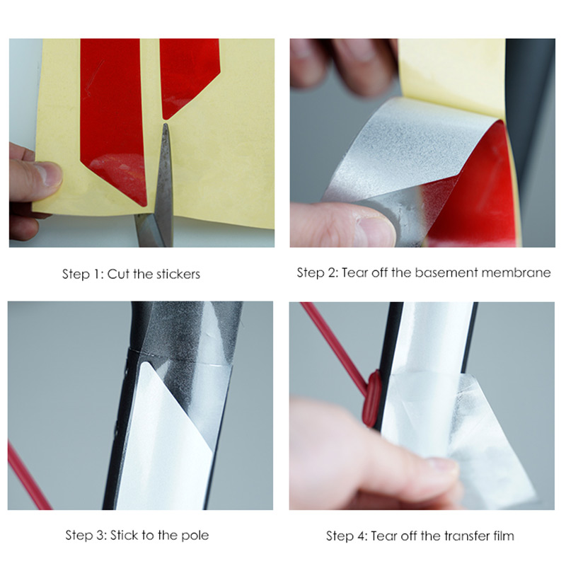 for Xiaomi M365 Scooter Electric Scooter Reflective Sticker Night Safety Stickers Reliable Waterproof Bicycle Driving Stickers