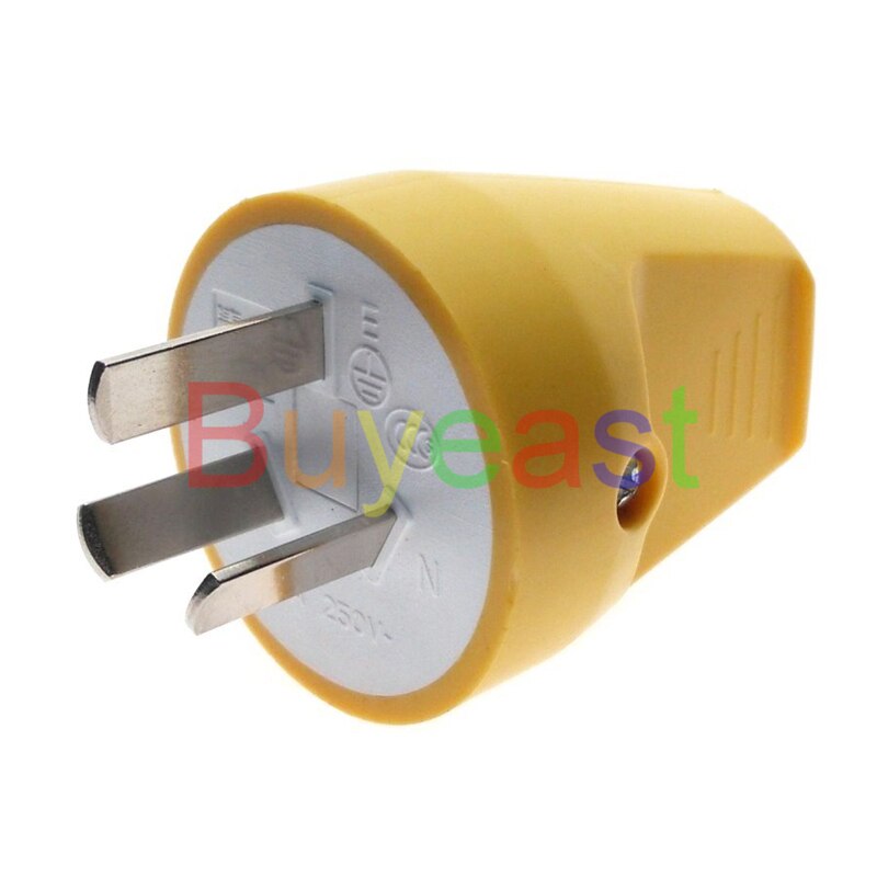 AU, China, Zealand (type I) 3 Pin Male Rewireable Plug AC100~250V 10A Back Entry
