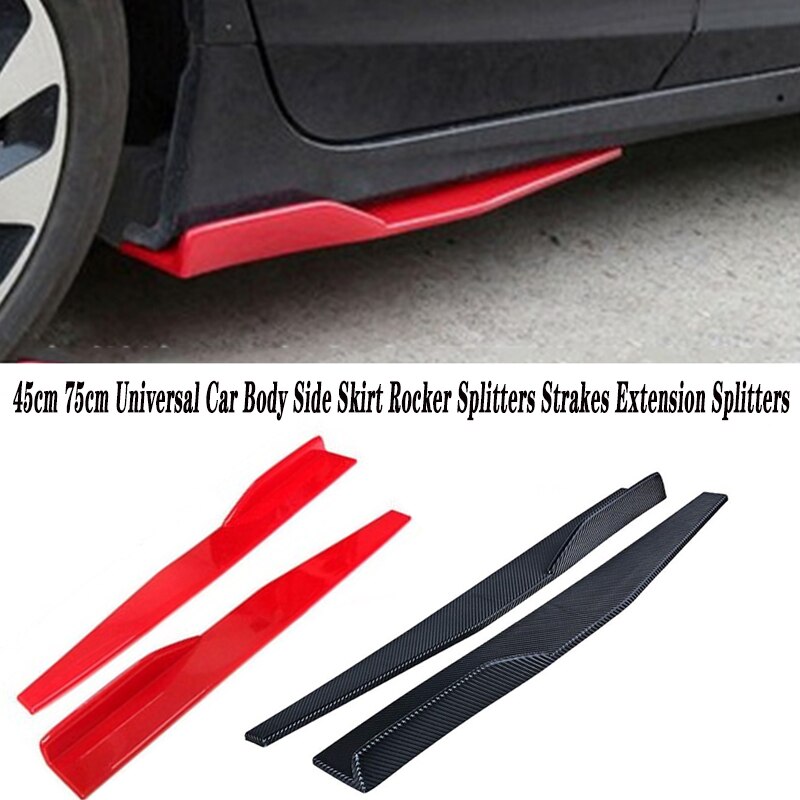 Faldón lateral para puerta de coche, difusor de parachoques, 2x45CM, para Alfa Romeo 159, Kia Ceed, Rio, Cerato, Sportage, Subaru, Foreste Impreza, Saab